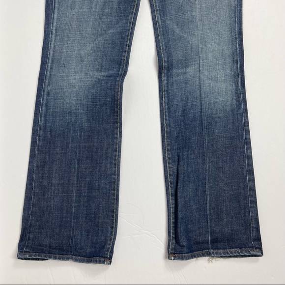 7 For All Mankind Rhinestone Pocket Bootcut Jeans 31 - Picture 6 of 12